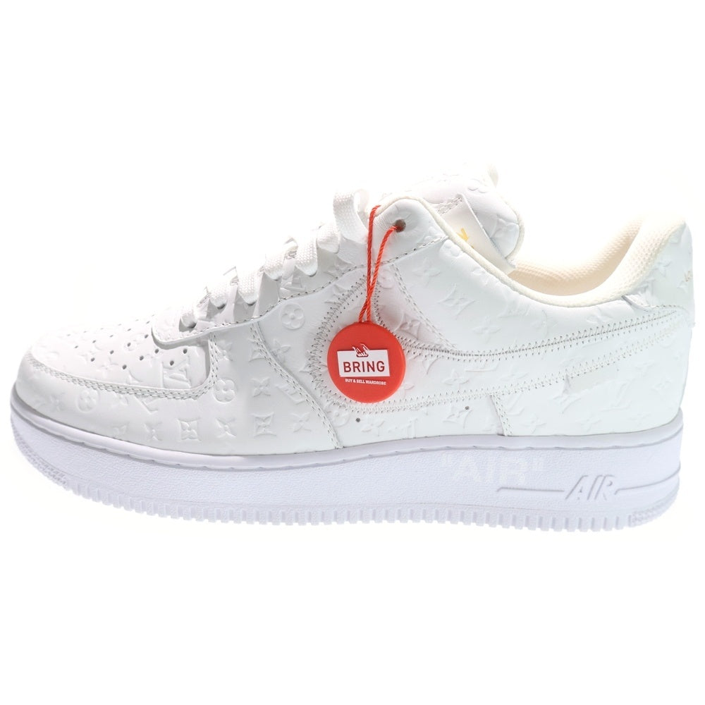 LOUIS VUITTON(ルイヴィトン) ×NIKE AIR FORCE 1 LOW BY VIRGIL ABLOH ×ナイキ エアフォース1 ロー ヴァージル アブロー ローカットスニーカー ホワイト US9/27.0cm