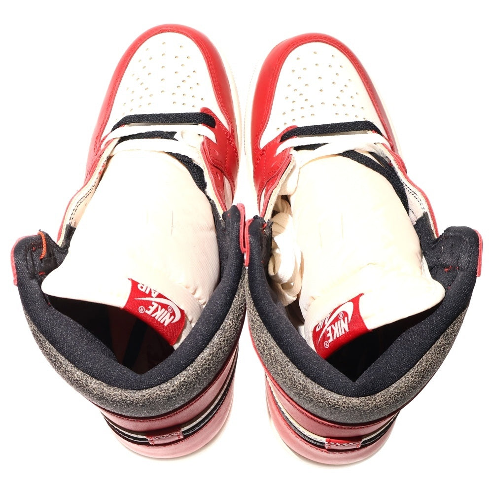 NIKE(ナイキ) AIR JORDAN 1 LOST&FOUND DZ5485-612 エアジョーダン1 ロスト&ファウンド シカゴ ハイカットスニーカー ホワイト/レッド US9/27.0cm