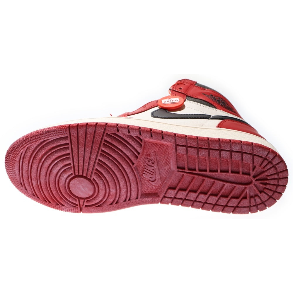 NIKE(ナイキ) AIR JORDAN 1 LOST&FOUND DZ5485-612 エアジョーダン1 ロスト&ファウンド シカゴ ハイカットスニーカー ホワイト/レッド US9/27.0cm