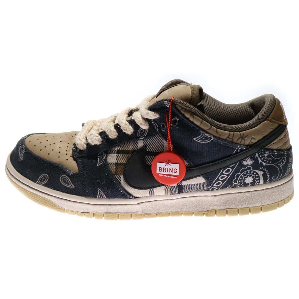 NIKE SB(ナイキエスビー) ×TRAVIS SCOTT SB DUNK LOW PRM QS CACTUS JACK CT5053-001 トラヴィススコット SBダンクロー カクタスジャック ローカットスニーカー US10/28.0cm