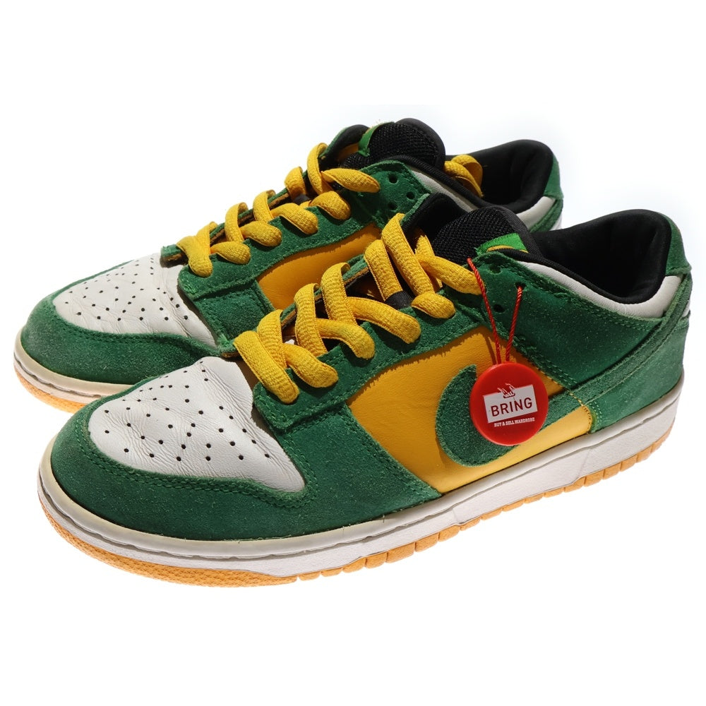NIKE SB(ナイキエスビー) 【観賞用】DUNK LOW PRO BUCK ダンクローバック ローカットスニーカー 304292-132 US7.5/25.5cm ホワイト/グリーン