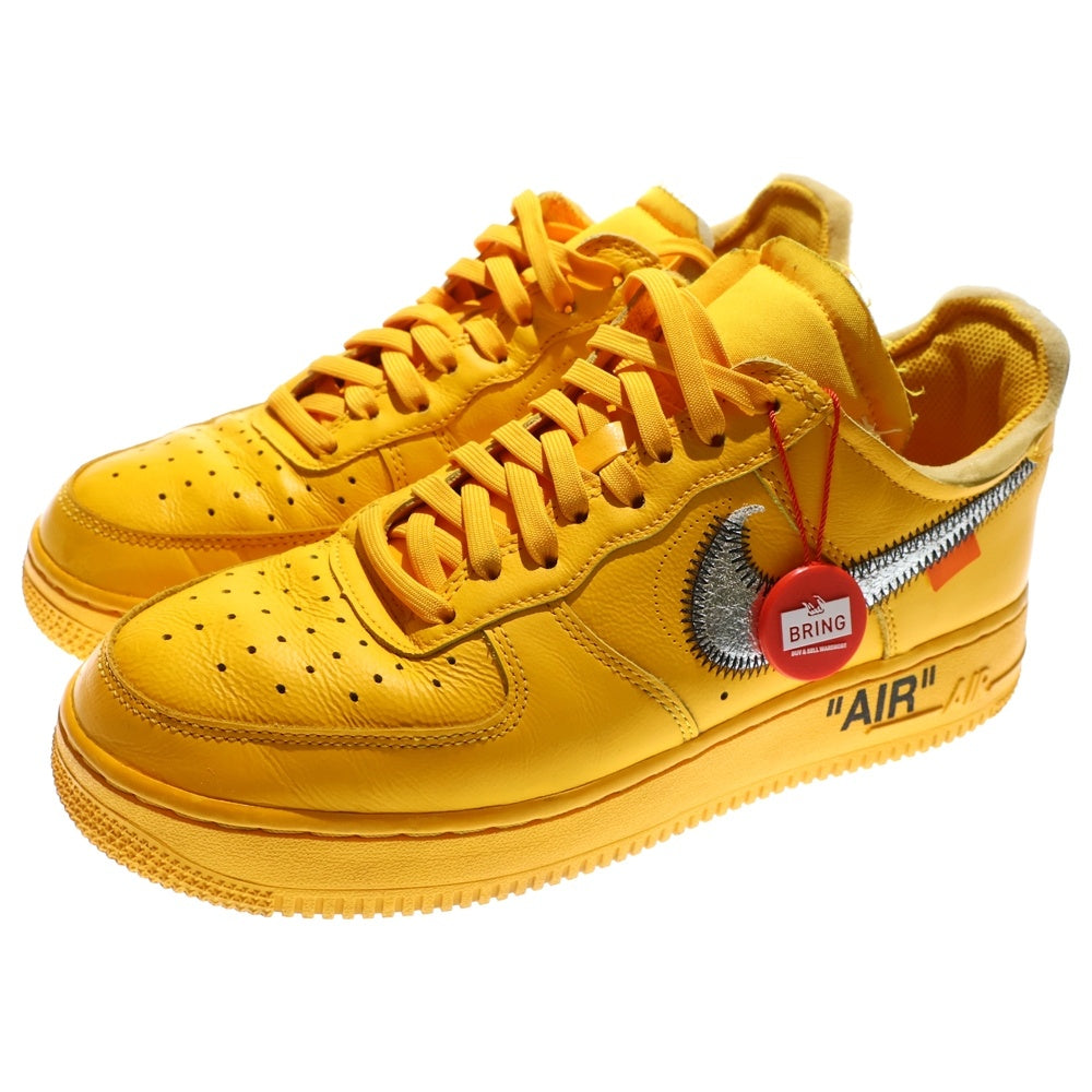 NIKE(ナイキ) ×OFF-WHITE AIR FORCE 1 LOW UNIVERSITY GOLD DD1876-700 オフホワイト エアフォース1 ユニバーシティゴールド ローカットスニーカー イエロー US7.5/25.5cm