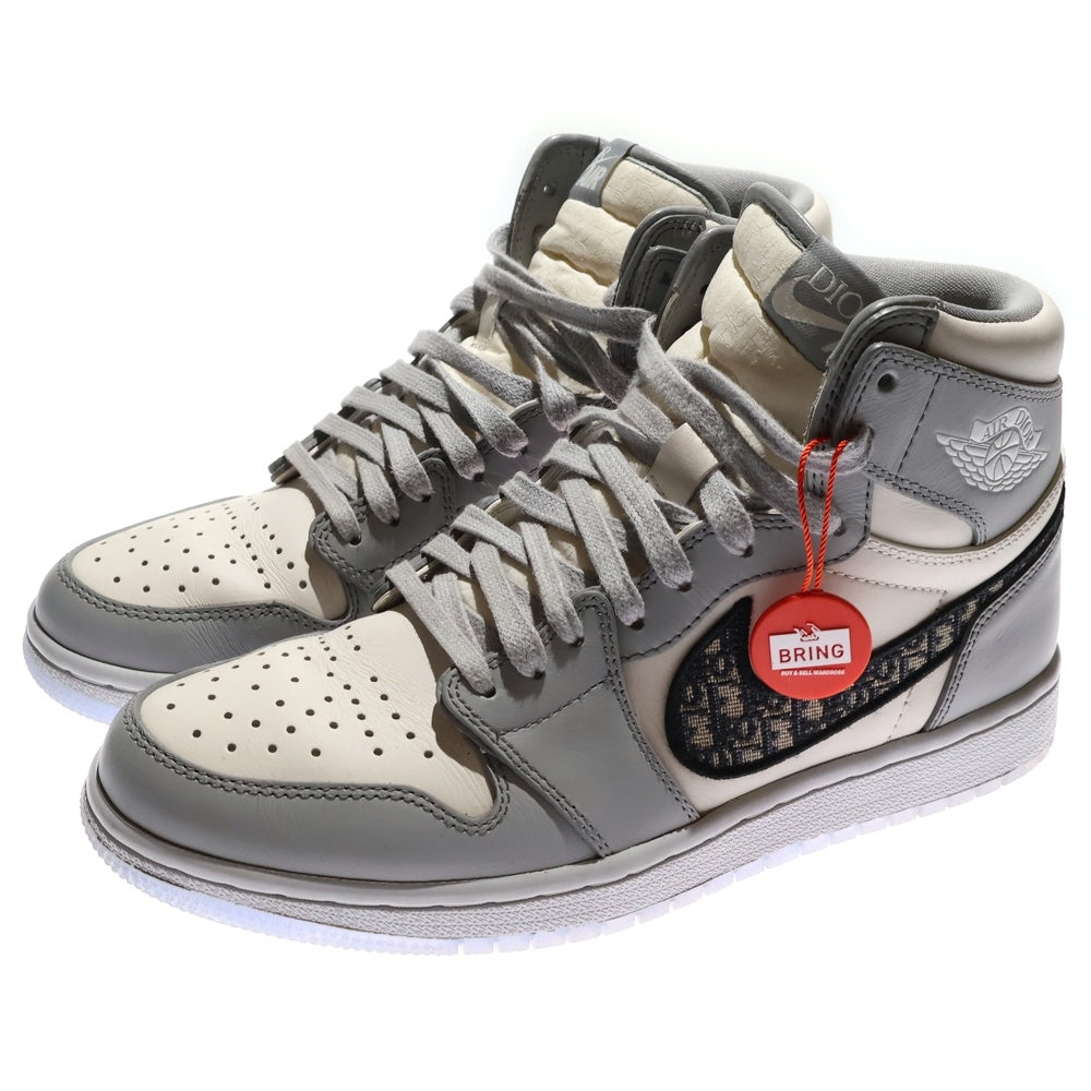 NIKE(ナイキ) ×DIOR AIR JORDAN 1 HIGH OG CN8607-002 エアジョーダン1ハイオージー ディオール ハイカットスニーカー シューズ エアディオール グレー US8/26.0cm