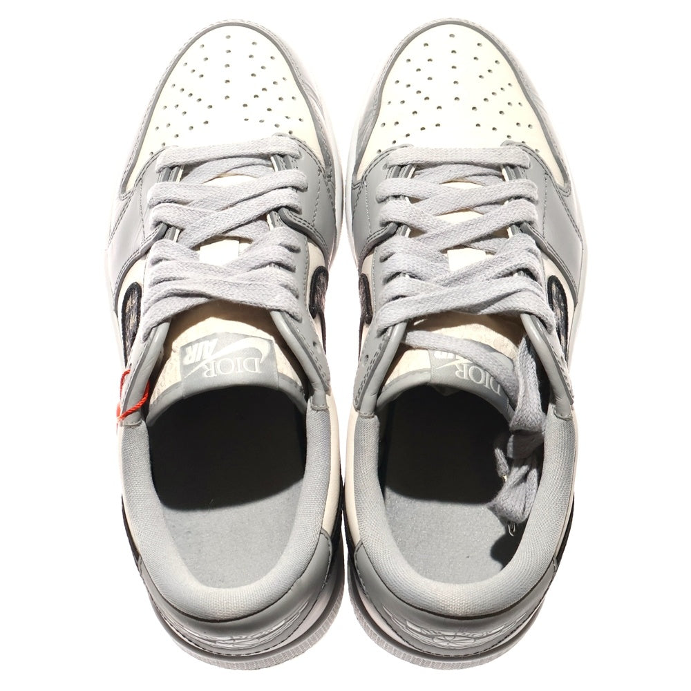 NIKE(ナイキ) ×DIOR AIR JORDAN 1 LOW OG CN8608-002 ディオール エアジョーダン1ロー ローカットスニーカー オブリーク グレー/ホワイト US7.5/25.5cm