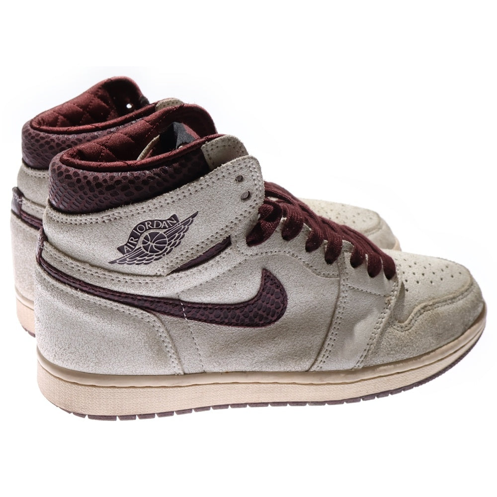 NIKE(ナイキ) ×A MA MANIERE AIR JORDAN 1 RETRO HIGH OG SP DO7097-100 アマ マニエール エアジョーダン1 ハイカットスニーカー US8/26.0cm ホワイト/ブラウン