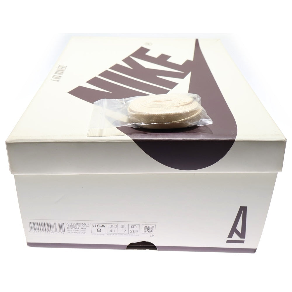NIKE(ナイキ) ×A MA MANIERE AIR JORDAN 1 RETRO HIGH OG SP DO7097-100 アマ マニエール エアジョーダン1 ハイカットスニーカー US8/26.0cm ホワイト/ブラウン