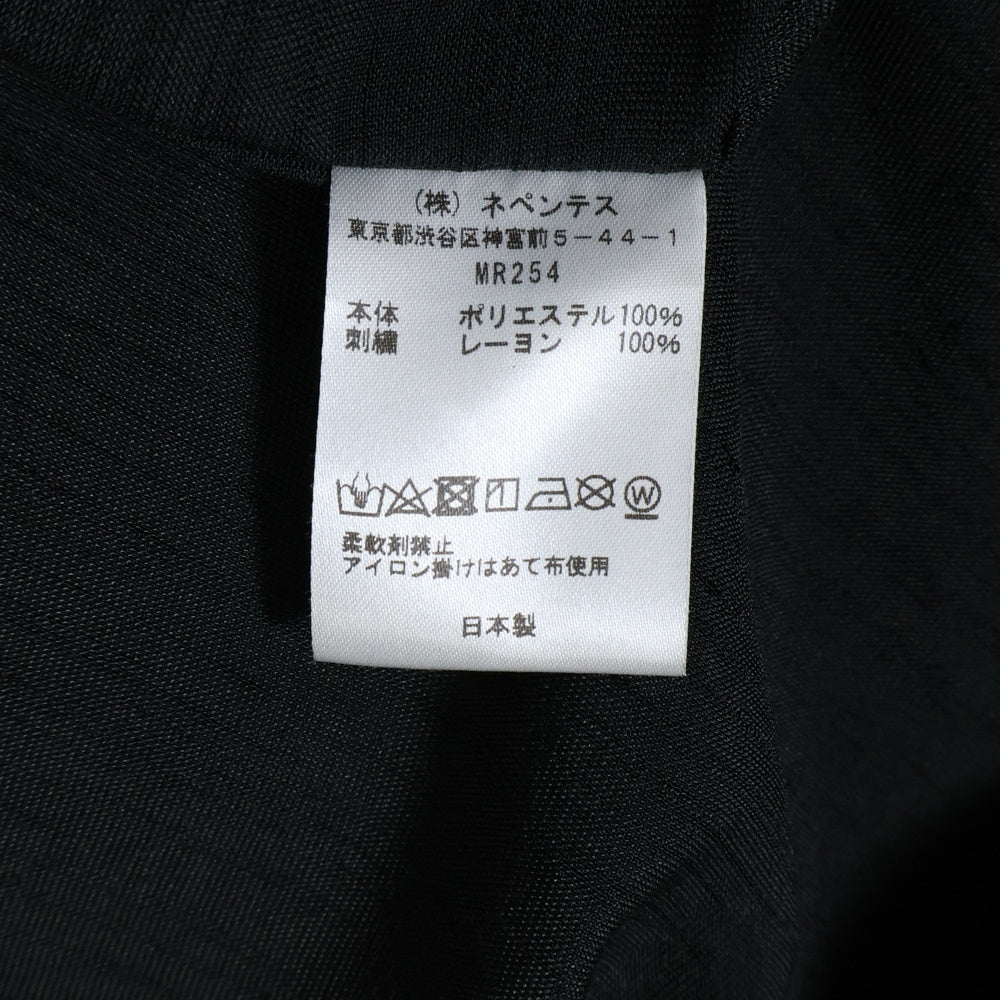 Needles(ニードルス) 23SS Cowboy One-Up Shirt MR254 カウボーイ 半袖シャツ サテン ブラック