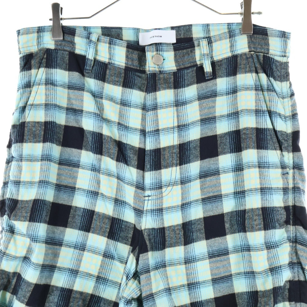 FACETASM(ファセッタズム) 24AW KR-PT-M01 チェック コットン パンツ マルチ