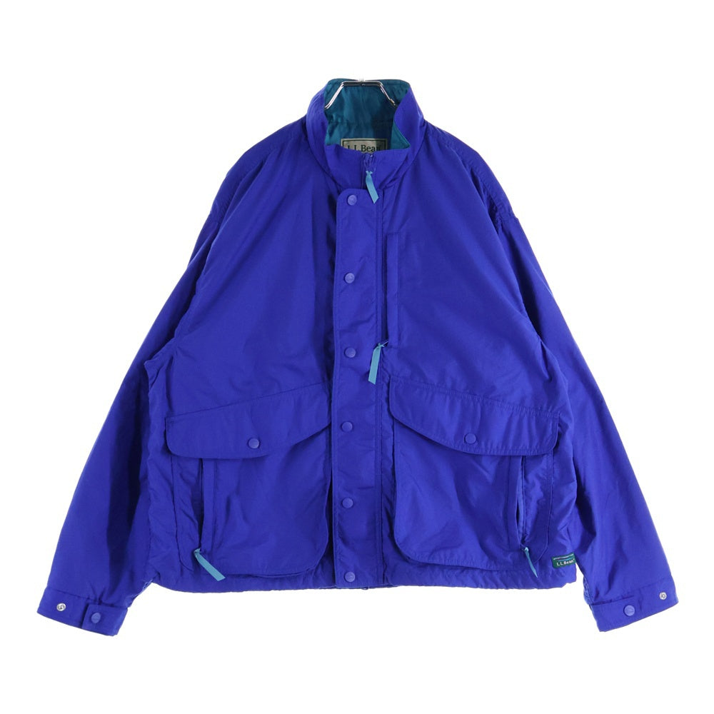 L.L.Bean(エルエルビーン) 80s 4175-5060 ナイロン フロントポケット ジップアップジャケット ブルー