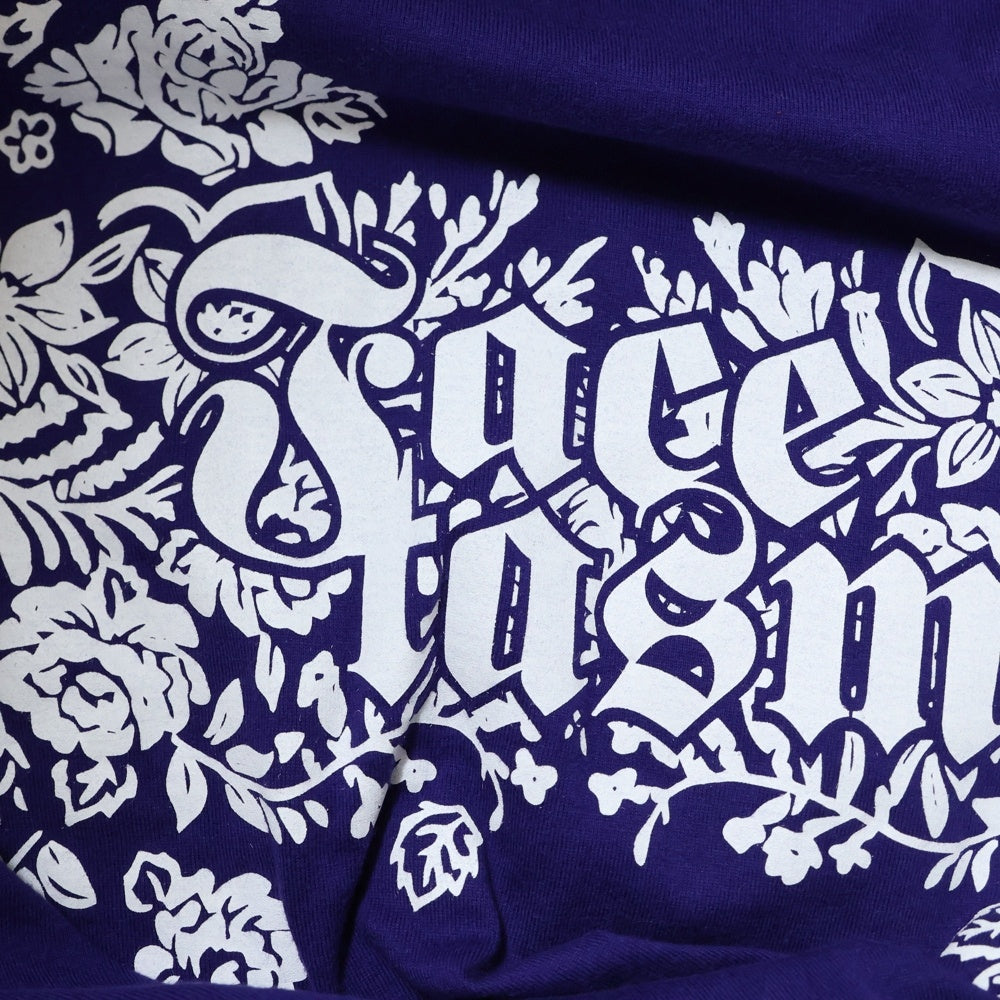 FACETASM(ファセッタズム) MKS-TEE-U04 フロントロゴプリント 長袖Tシャツ クルーネック ロングスリーブTシャツ パープル レディース