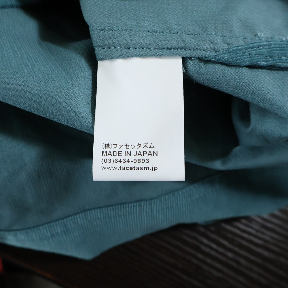 FACETASM(ファセッタズム) KR-SH-M01 フロントポケット コーデュロイジャケット ブルー