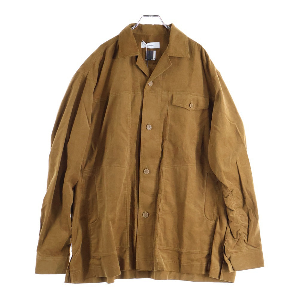 FACETASM(ファセッタズム) KR-SH-M01 フロントポケット コーデュロイジャケット ブラウン