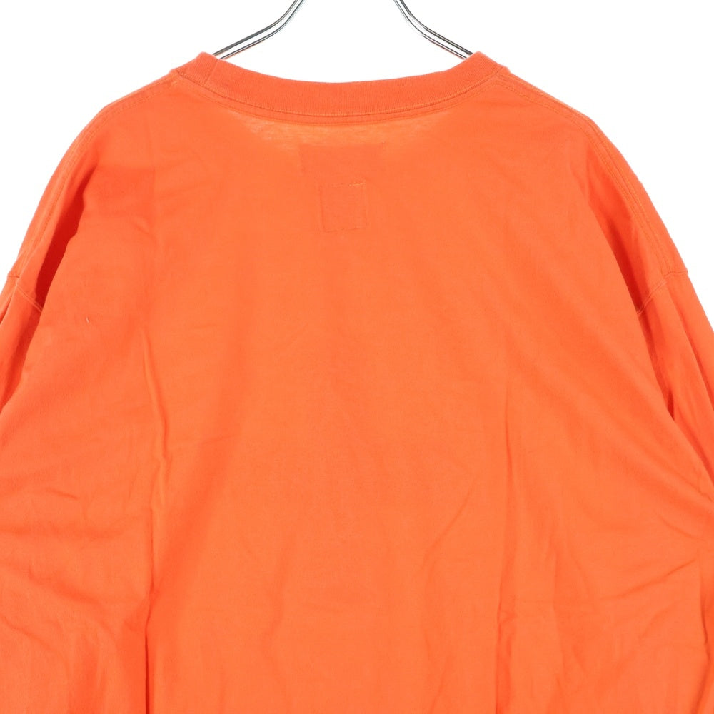 FACETASM(ファセッタズム) MKS-TEE-U03 フロントロゴプリント ロングスリーブTシャツ レッド