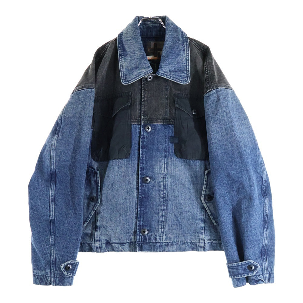 G-STAR RAW(ジースターロウ) 22AW ×FACETASM GSR-JK-U02パッチワーク加工 デニムジャケット インディゴ