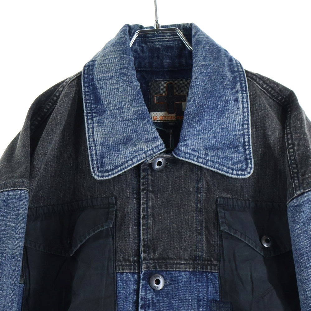 G-STAR RAW(ジースターロウ) 22AW ×FACETASM GSR-JK-U02パッチワーク加工 デニムジャケット インディゴ