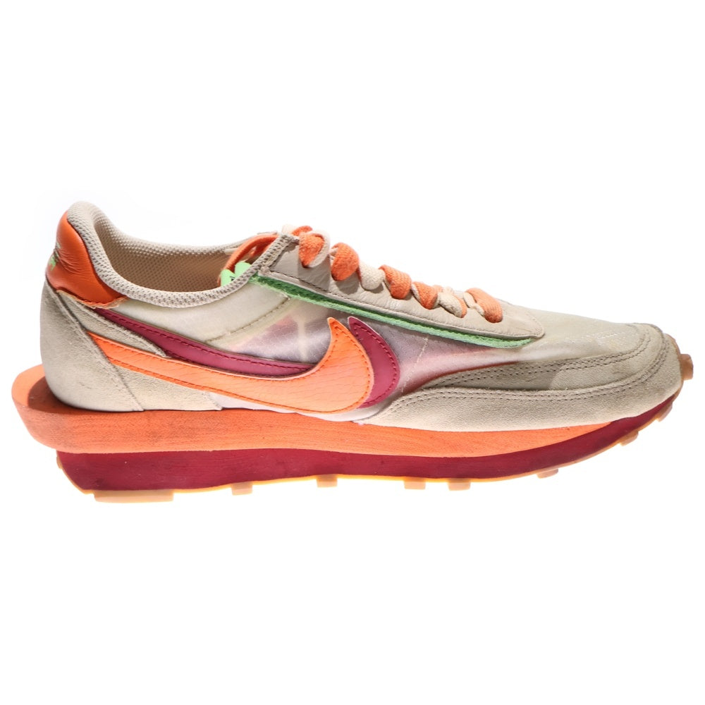 NIKE(ナイキ) ×Sacai ×CLOT LD WAFFLE ORANGE BLAZE DH1347-100 クロット サカイ LD ワッフル オレンジブレイズ ローカットスニーカー US9.5/27.5cm ベージュ/オレンジ