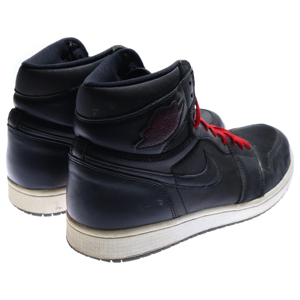 NIKE(ナイキ) AIR JORDAN 1 RETRO HIGH OG BLACK GYM RED 555088-060 エアジョーダン1 レトロ ハイカットスニーカー US9.5/27.5cm ブラック