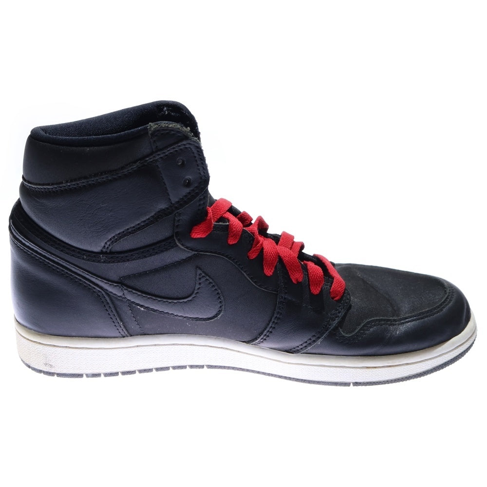 NIKE(ナイキ) AIR JORDAN 1 RETRO HIGH OG BLACK GYM RED 555088-060 エアジョーダン1 レトロ ハイカットスニーカー US9.5/27.5cm ブラック