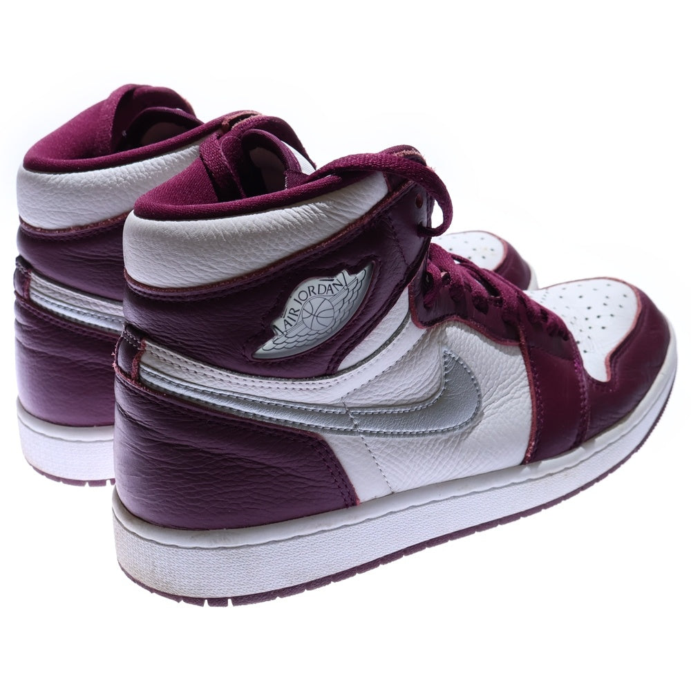 NIKE(ナイキ) AIR JORDAN 1 HIGH OG BORDEAUX 555088-611 エアジョーダン1 ハイカットスニーカー ボルドー US9/27.0cm ワイン