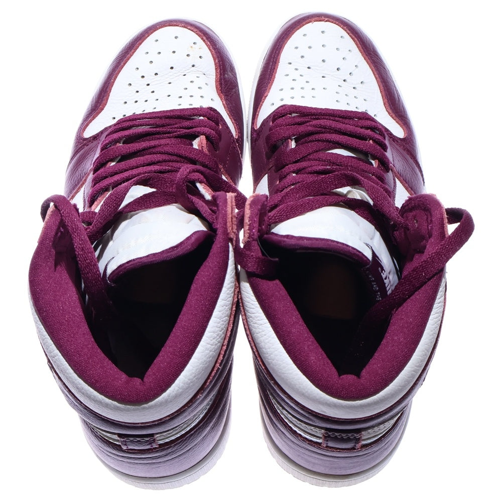 NIKE(ナイキ) AIR JORDAN 1 HIGH OG BORDEAUX 555088-611 エアジョーダン1 ハイカットスニーカー ボルドー US9/27.0cm ワイン