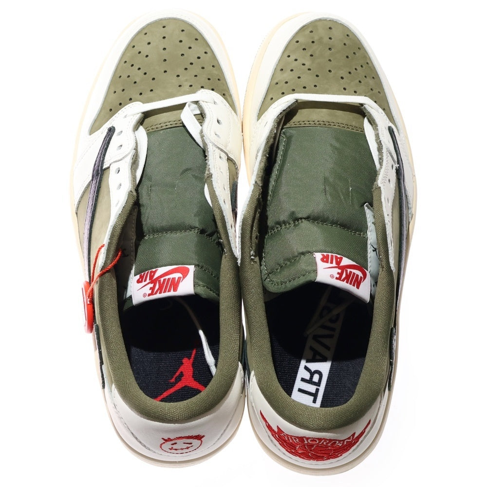 NIKE(ナイキ) ×トラヴィススコット AIR JORDAN 1 LOW OG SP Reverse Olive DM7866-200 エアジョーダン1 ローカットスニーカー US9.5/27.5cm