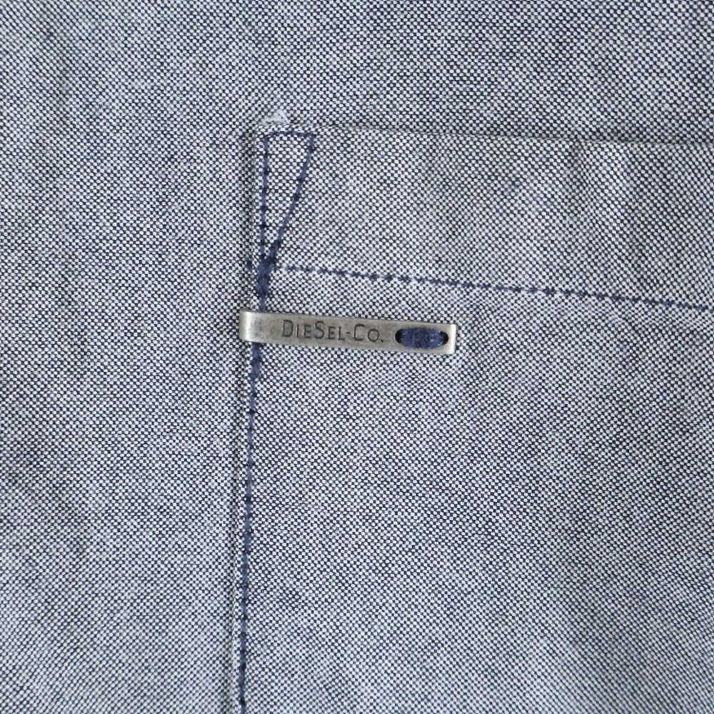 DIESEL(ディーゼル) 無地 長袖シャツ コットン グレー