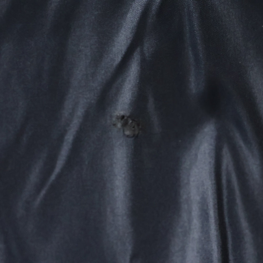 DIESEL(ディーゼル) ジップアップ フード付きダウンジャケット シルバー金具 ネイビー