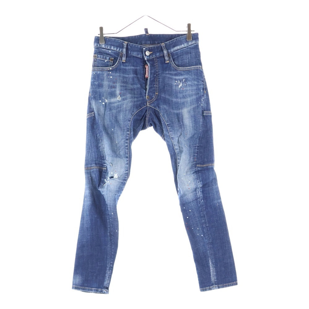 DSQUARED2(ディースクエアード) Tidy Biker Jean ボタンフライジーンズ ダメージ加工 デニム S71LB0776 S30342