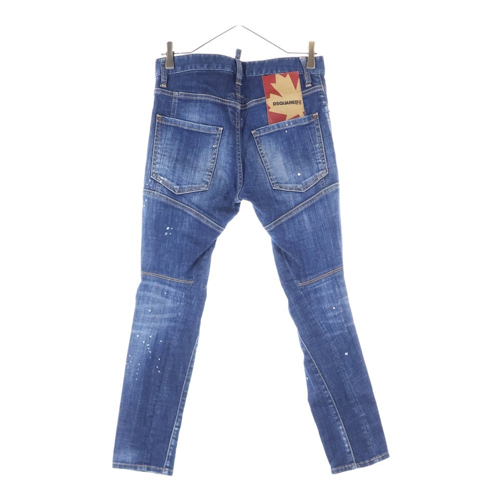 DSQUARED2(ディースクエアード) Tidy Biker Jean ボタンフライジーンズ ダメージ加工 デニム S71LB0776 S30342