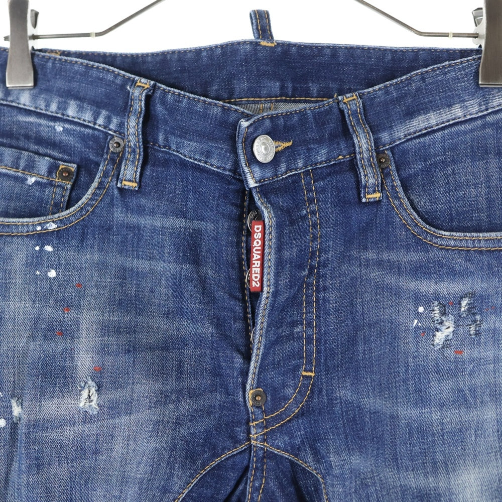 DSQUARED2(ディースクエアード) Tidy Biker Jean ボタンフライジーンズ ダメージ加工 デニム S71LB0776 S30342