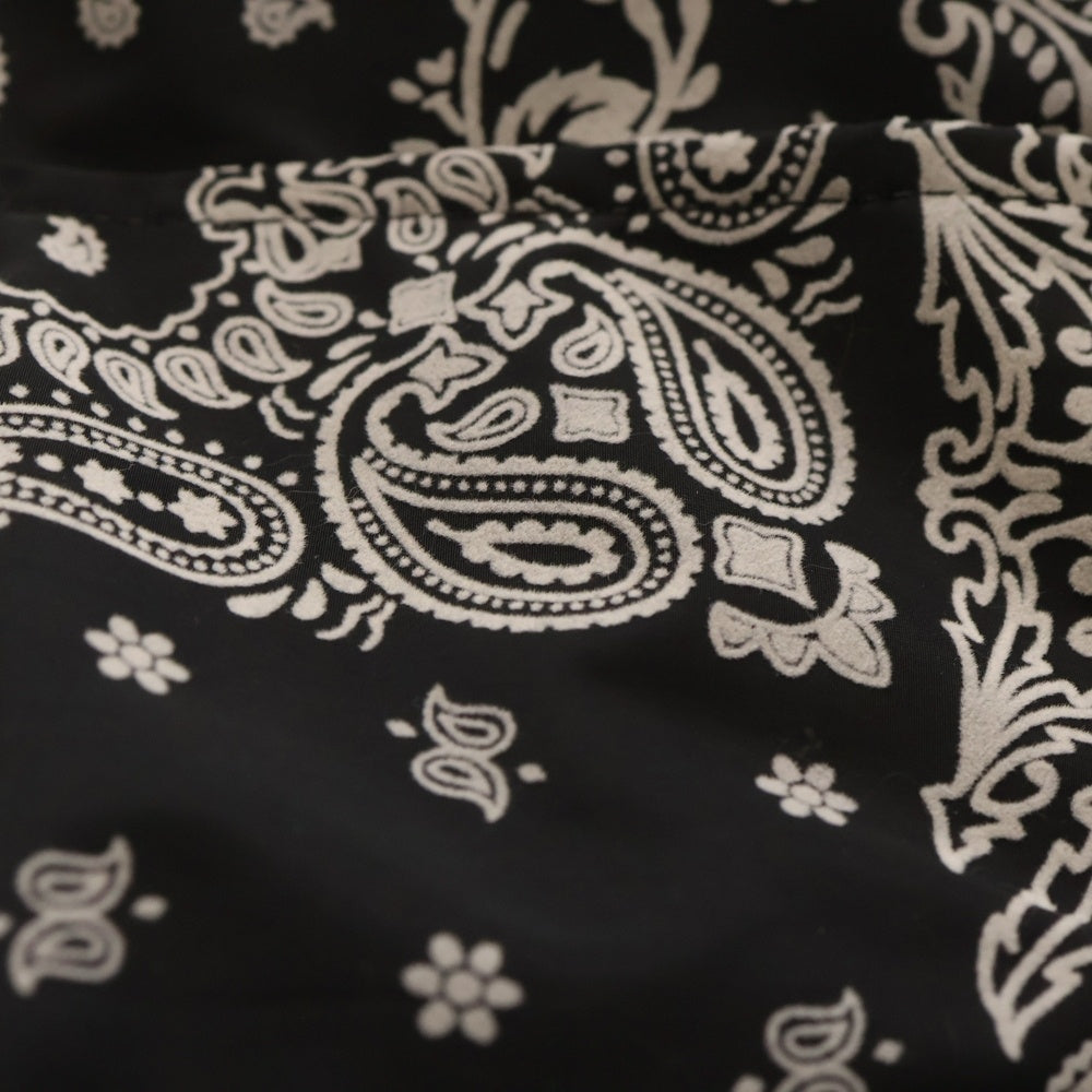 KITH(キス) 24AW KHM040166 ペイズリー柄 ナイロン トートバッグ ブラック