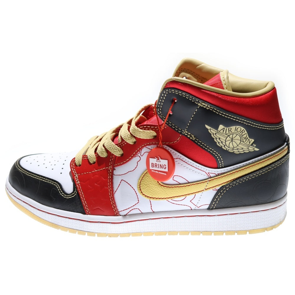 NIKE(ナイキ) AIR JORDAN 1 MID XQ CHINA DV0576-176 エアジョーダン 1 ミッド XQ チャイナ ハイカットスニーカー ホワイト/レッドUS10/28.0cm