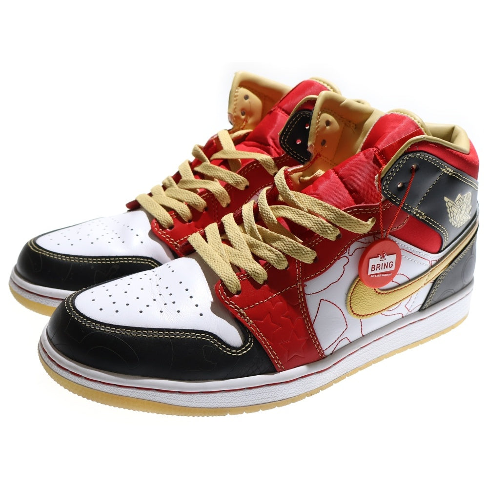 NIKE(ナイキ) AIR JORDAN 1 MID XQ CHINA DV0576-176 エアジョーダン 1 ミッド XQ チャイナ ハイカットスニーカー ホワイト/レッドUS10/28.0cm