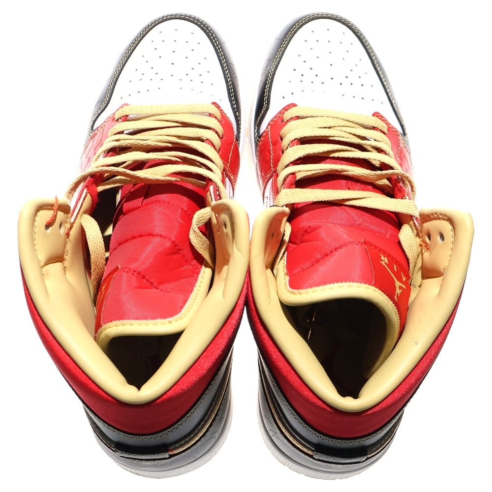 NIKE(ナイキ) AIR JORDAN 1 MID XQ CHINA DV0576-176 エアジョーダン 1 ミッド XQ チャイナ ハイカットスニーカー ホワイト/レッドUS10/28.0cm