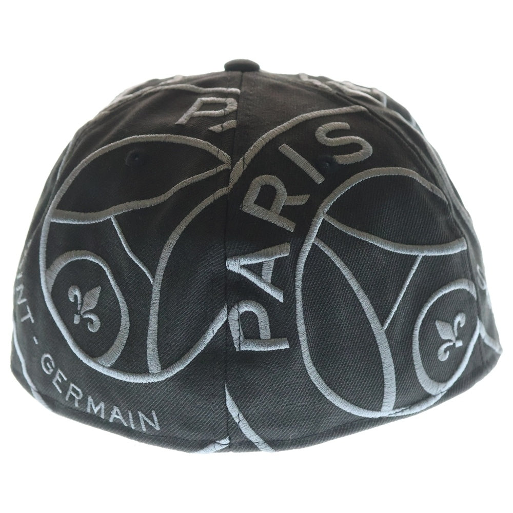 NEW ERA(ニューエラ) ×PARIS SAINT GERMAIN 59FIFTY ロゴ刺繍 キャップ ブラック