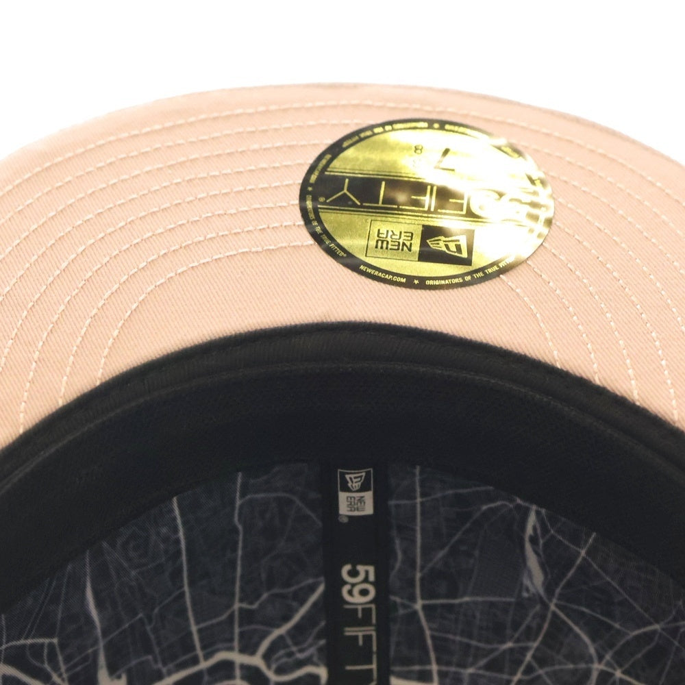 NEW ERA(ニューエラ) ×PARIS SAINT GERMAIN 59FIFTY ロゴ刺繍 キャップ ブラック