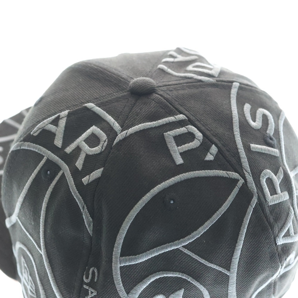 NEW ERA(ニューエラ) ×PARIS SAINT GERMAIN 59FIFTY ロゴ刺繍 キャップ ブラック