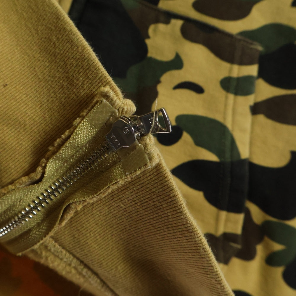 A BATHING APE(アベイシングエイプ) CAMO SHARK FULL ZIP HOODIE カモフラージュ シャークフルジップフーディー 001ZPI201004M カモ柄