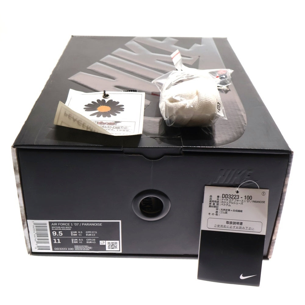 NIKE(ナイキ) ×PEACEMINUSONE AIR FORCE 1 LOW PARA-NOISE DD3223-100 ピースマイナスワン エア フォース 1 パラノイズ ローカットスニーカー US9.5/27.5cm ホワイト