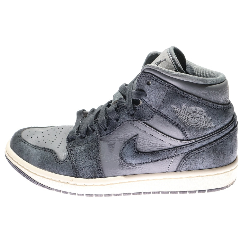 NIKE(ナイキ) WMNS AIR JORDAN 1 MID SE FJ3448-001 ウィメンズ エアジョーダン1 ミッドカットスニーカー US8/25.0cm グレー レディース