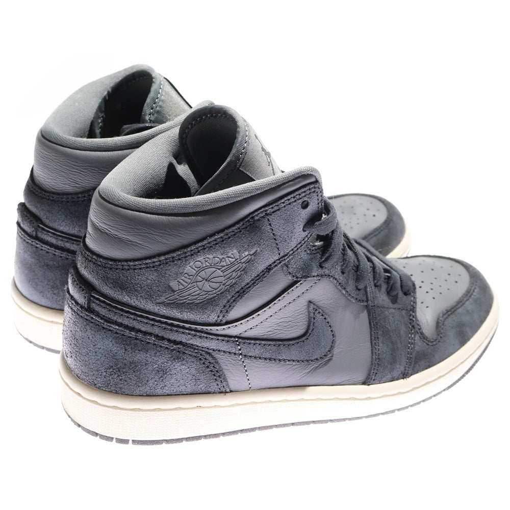 NIKE(ナイキ) WMNS AIR JORDAN 1 MID SE FJ3448-001 ウィメンズ エアジョーダン1 ミッドカットスニーカー US8/25.0cm グレー レディース