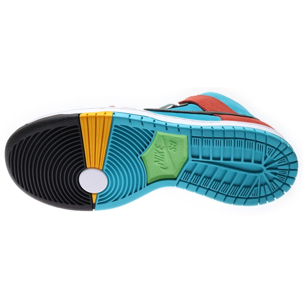 NIKE SB(ナイキエスビー) ×DI'ORR GREEN WOOD DUNK HIGH DECON QS FQ1775-400 ディオール・グリーンウッド ダンク デコン ハイカットスニーカー US8/26.0cm マルチ