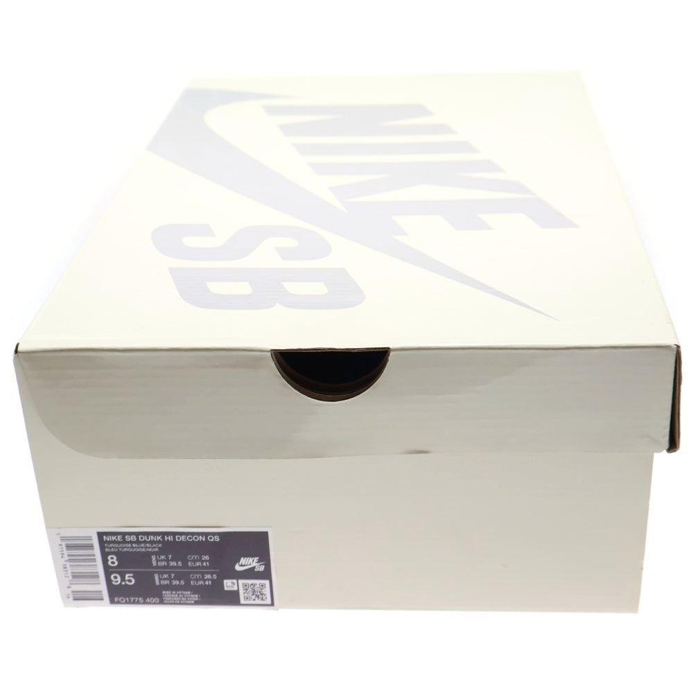 NIKE SB(ナイキエスビー) ×DI'ORR GREEN WOOD DUNK HIGH DECON QS FQ1775-400 ディオール・グリーンウッド ダンク デコン ハイカットスニーカー US8/26.0cm マルチ