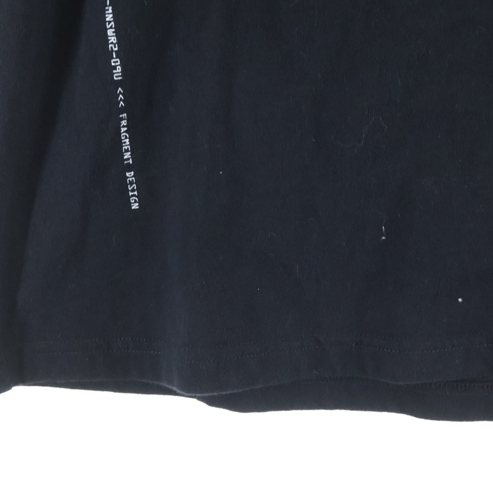 MONCLER(モンクレール) ×FRAGMENT 19SS ワッペン バックプリント 半袖Tシャツカットソー E109U8000250 8391Q ブラック