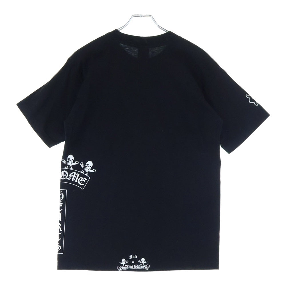 CHROME HEARTS(クロムハーツ) OLD FOTI HARRIS TEETER オールド フォティ ハリスティーター Tバー プリント半袖Tシャツ クルーネックカットソー ブラック