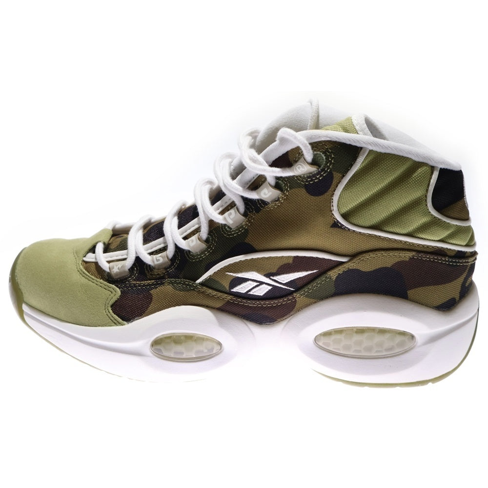 Reebok(リーボック) ×A BATHING APE×mita sneakers Question Mid 1st BD4232 アベイシングエイプ ミタスニーカーズ クエスチョン ミッドカットスニーカー US10/28.0cm カモ