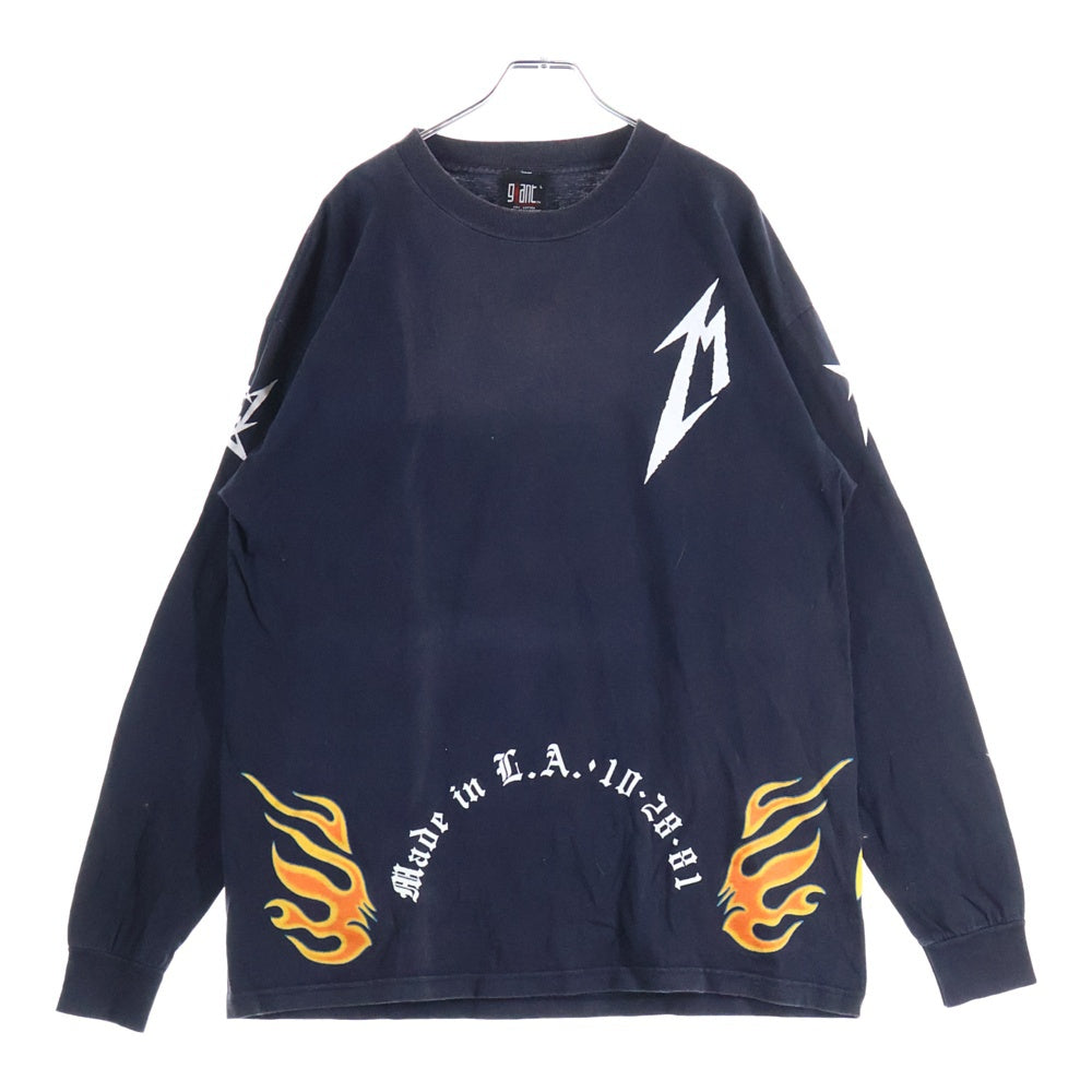 VINTAGE(ヴィンテージ) 90s METALLICA SAN FRANCISCO 15 YEARS LS TEE メタリカ サンフランシスコ 15周年記念 両面プリント長袖Tシャツ カットソー ブラック
