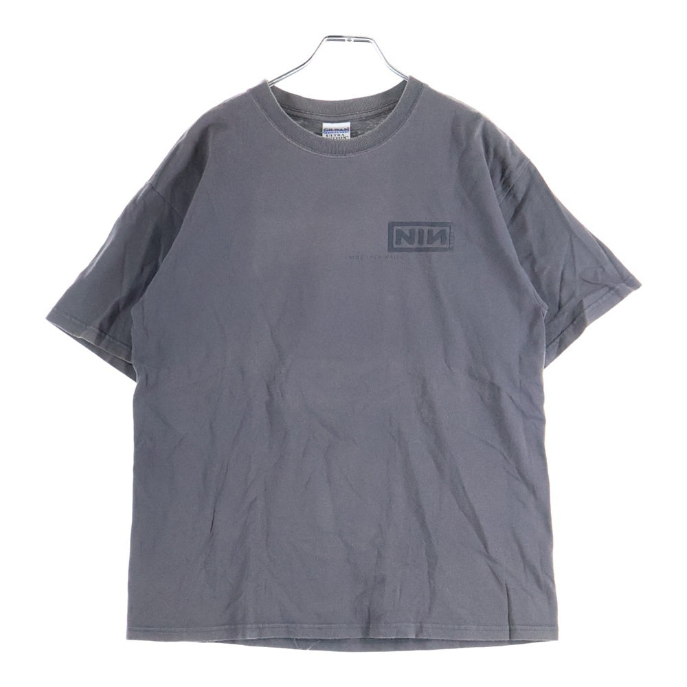 VINTAGE(ヴィンテージ) 00s NINE INCH NAILS TEE ナインインチネイルズ 両面プリント クルーネック 半袖Tシャツ カットソー グレー
