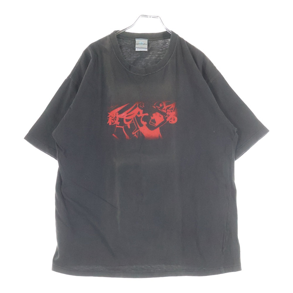VINTAGE(ヴィンテージ) 90s 惣流 アスカラングレー フロントプリント クルーネック 半袖Tシャツ カットソー グレー