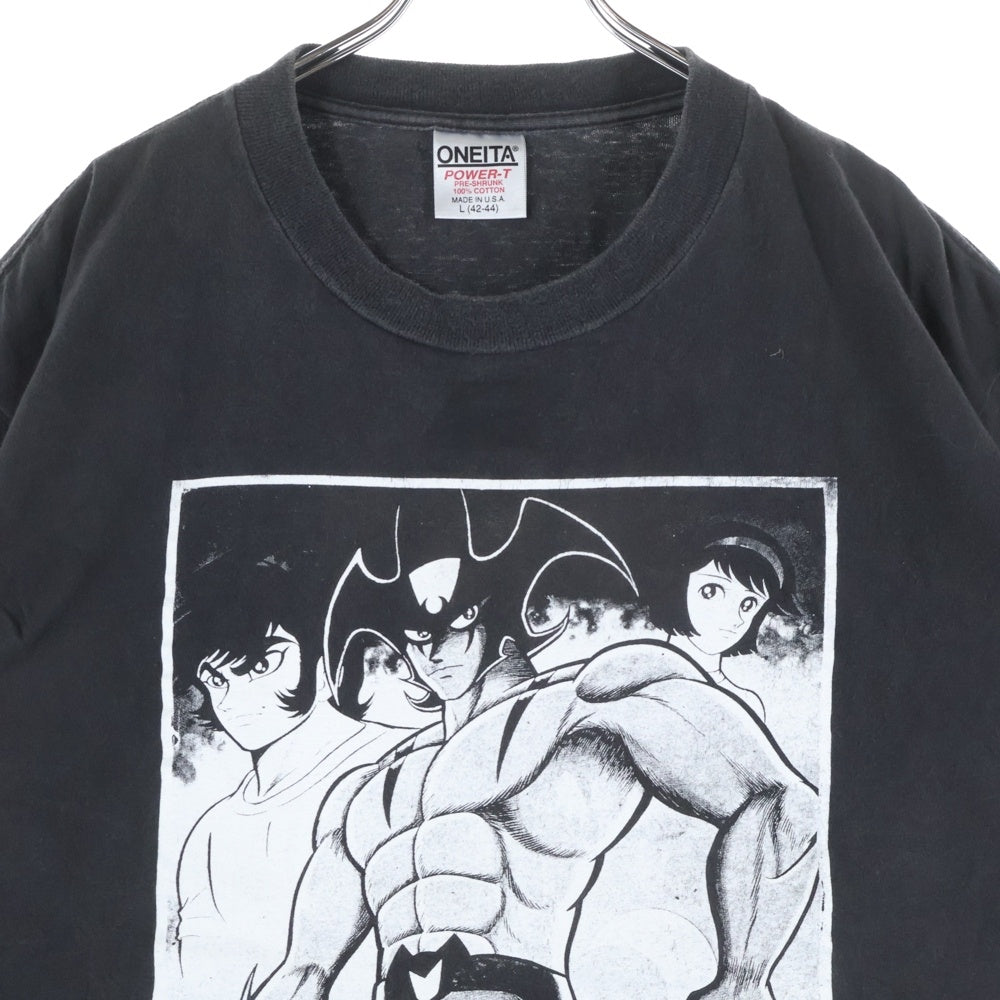 VINTAGE(ヴィンテージ) 90s ZORLAC DEVILMAN TEE ゾーラック デビルマン フロントプリント クルーネック 半袖Tシャツ ブラック